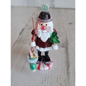 Hallmark Special edition candy claus red stocking 2008 Noel Nutcracker ornament